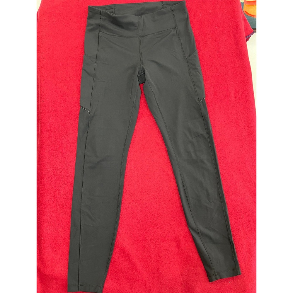 Lululemon Speed Up Tight 28 Black Luxtreme Running Leggings Pockets Size 8